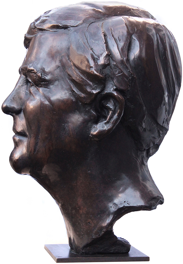 bronzen, portret, Willem-Alexander, koning, beeld, staatsieportret, staatsie-portret, statieportret, Willem, Alexander, kop, buste, portretbuste, brons, Guido Sprenkels, beeld, Wassenaar, hoofd, staatshoofd